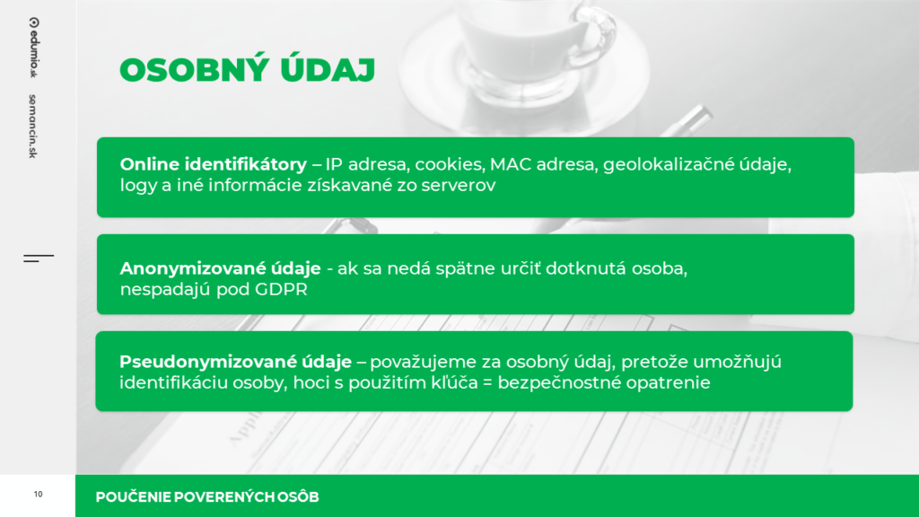 Povinné GDPR školenie a služby pre firmy online cez Edumio.