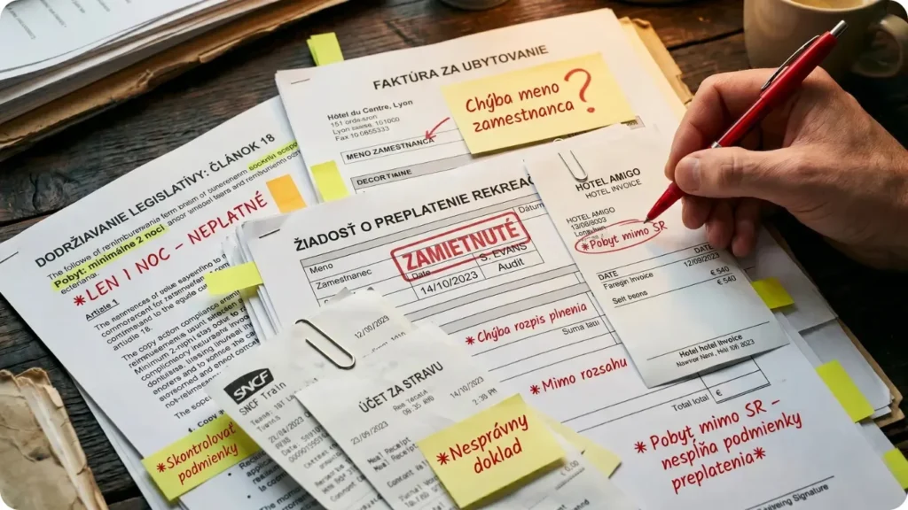 Zamietnutá žiadosť o poukaz na rekreáciu pre chybné doklady, nesprávnu faktúru za ubytovanie a pobyt mimo Slovenska