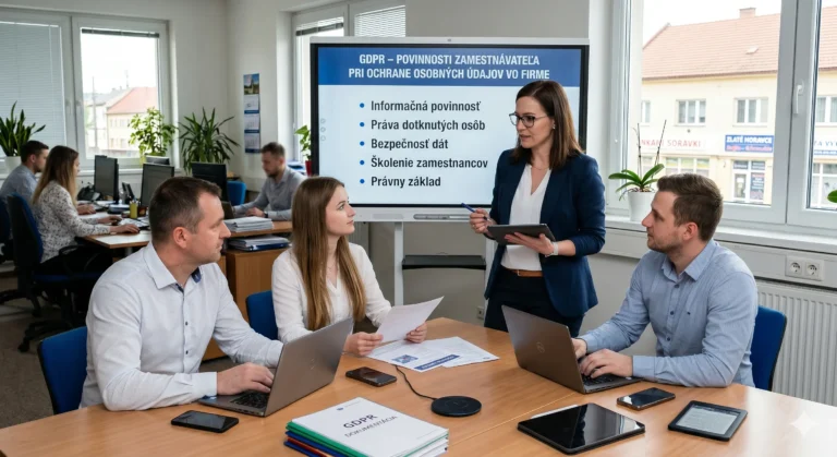 GDPR povinnosti zamestnávateľa pri ochrane osobných údajov vo firme